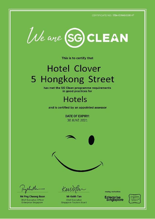 Hotel Clover 5 Hongkong Street Singapore Exterior photo